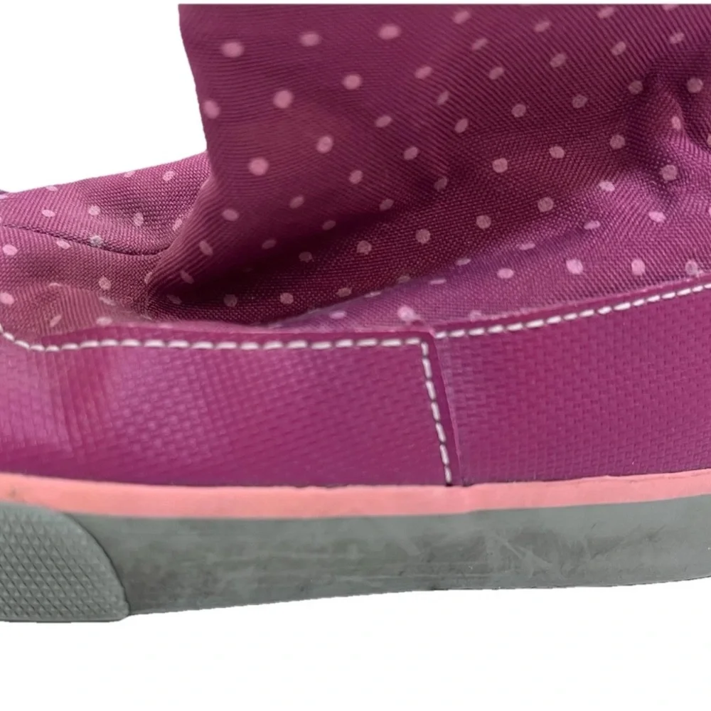 See Kai Run Girls Polka Dot Print Rain Boots Sz 10